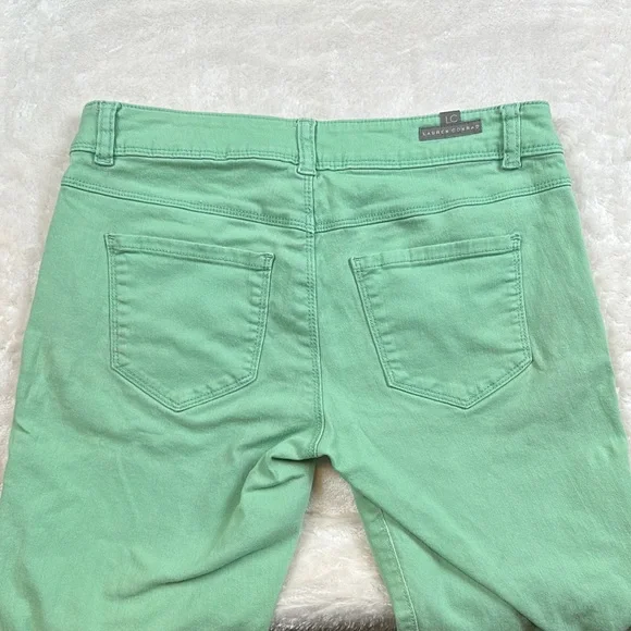 LC Lauren Conrad Green Jean Shorts - Picture 10 of 12